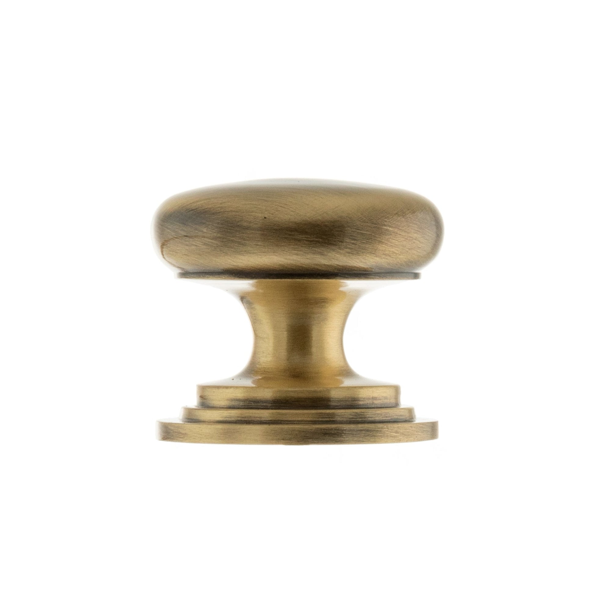 Victorian Louvre Door Knob - Antique Brass