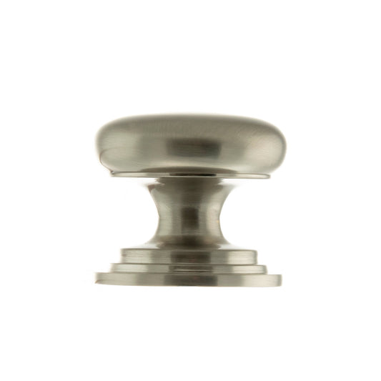 Victorian Louvre Door Knob - Satin Nickel