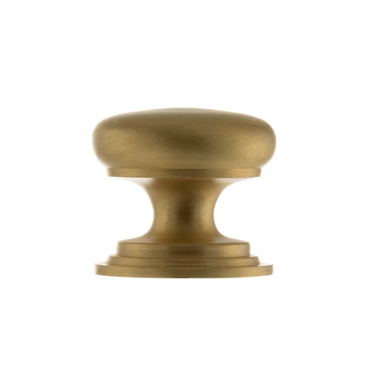 Victorian Louvre Door Knob - Satin Brass