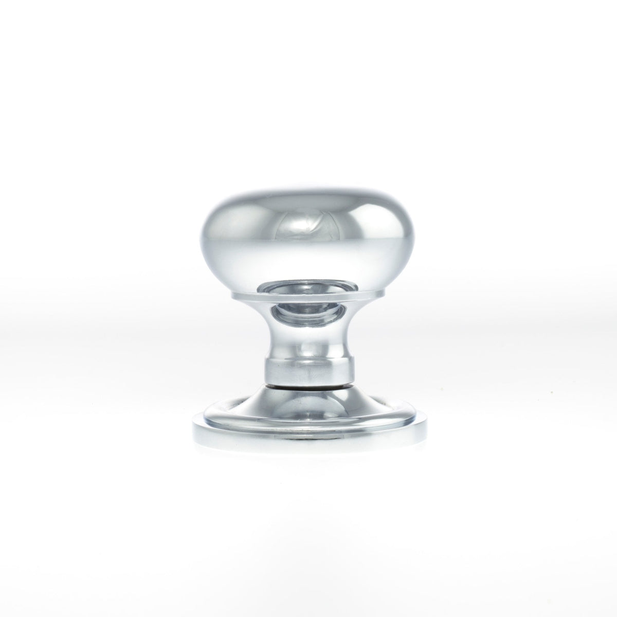 Old English Harrogate Mushroom Round Mortice Door Knob - Polished Chrome