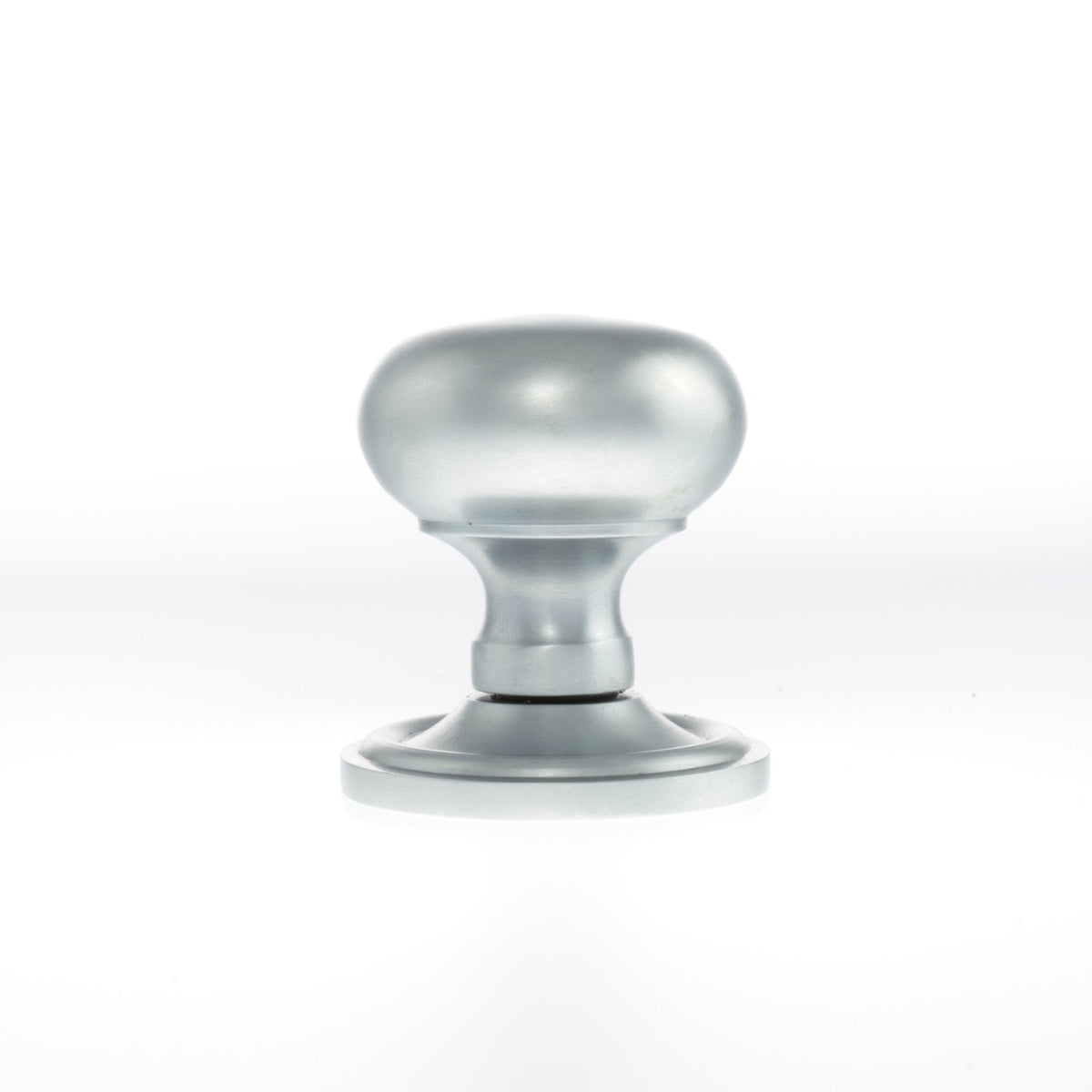 Old English Harrogate Mushroom Round Mortice Door Knob - Satin Chrome