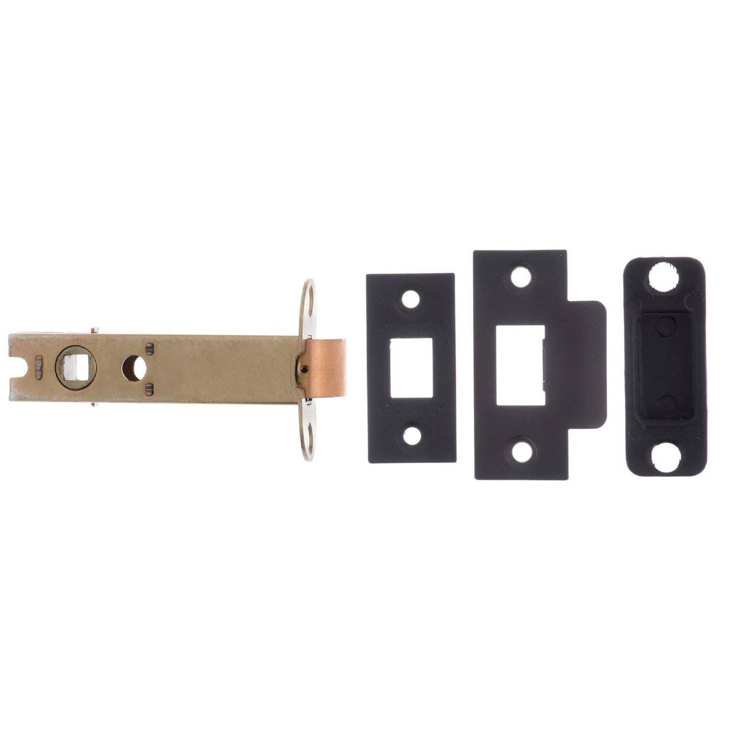 100mm (4'') CE13 Fire Rated Bolt Through Tubular Latch - Matt Black