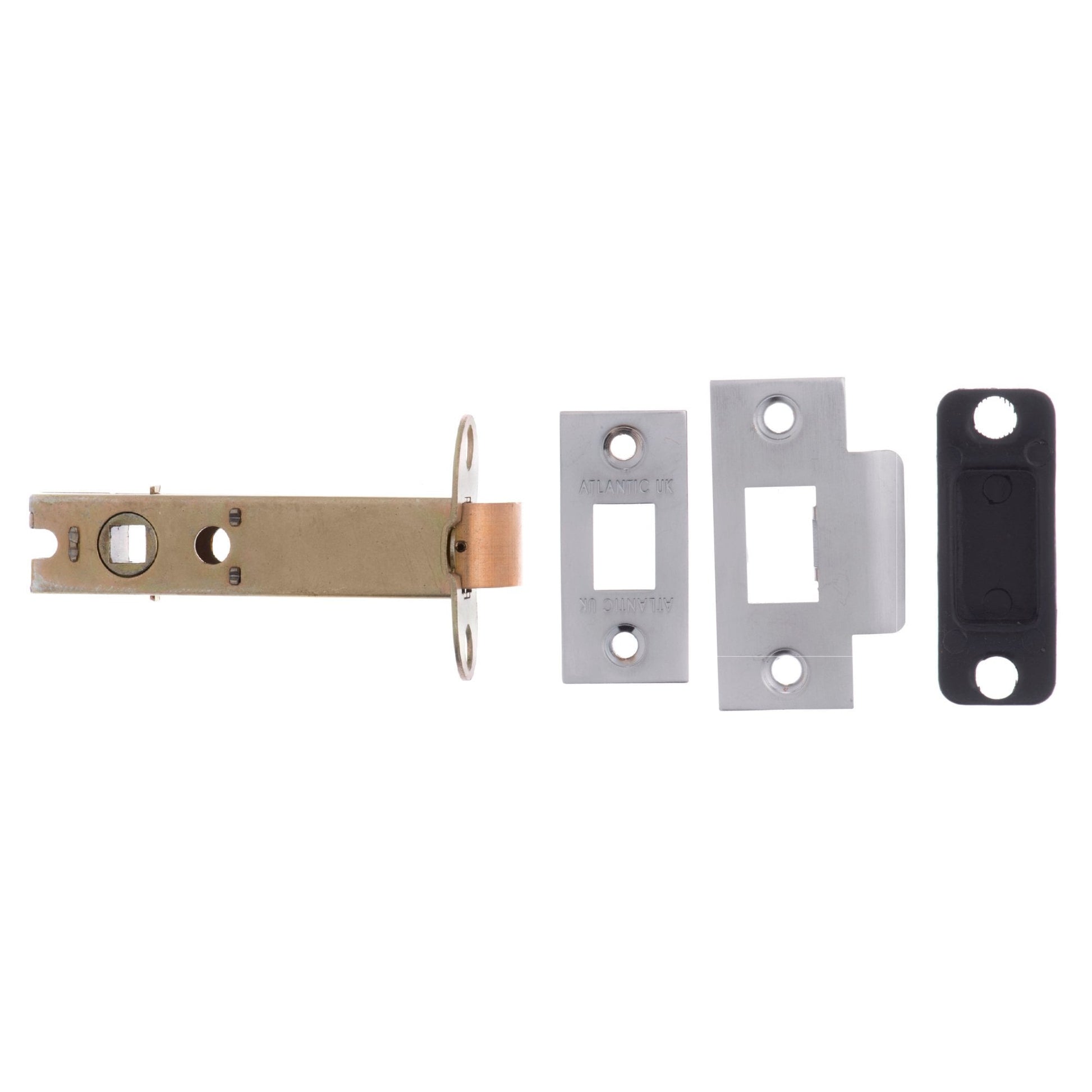 100mm (4'') CE13 Fire Rated Bolt Through Tubular Latch - Satin Chrome