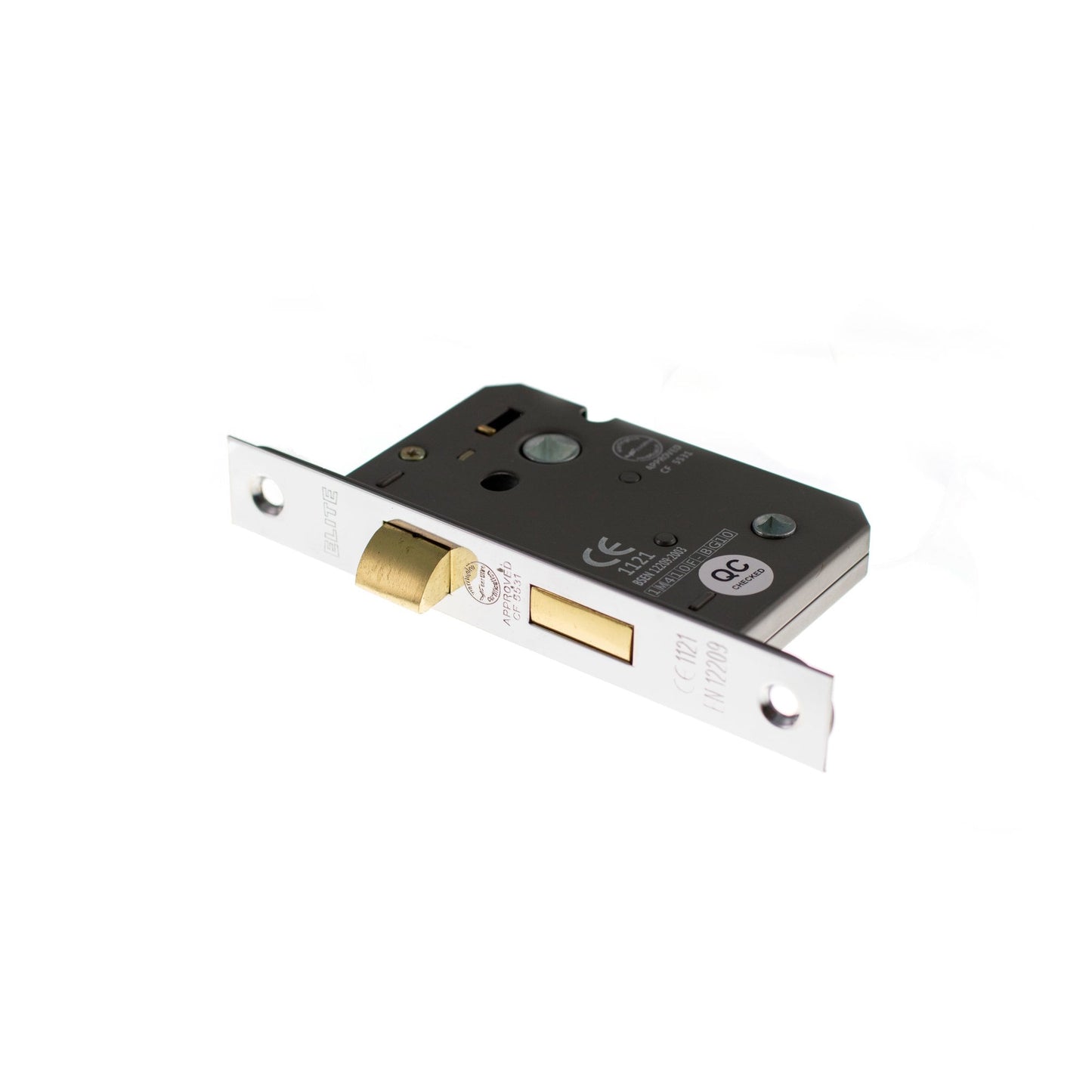 (3'') CE Bathroom Lock - Polished Chrome