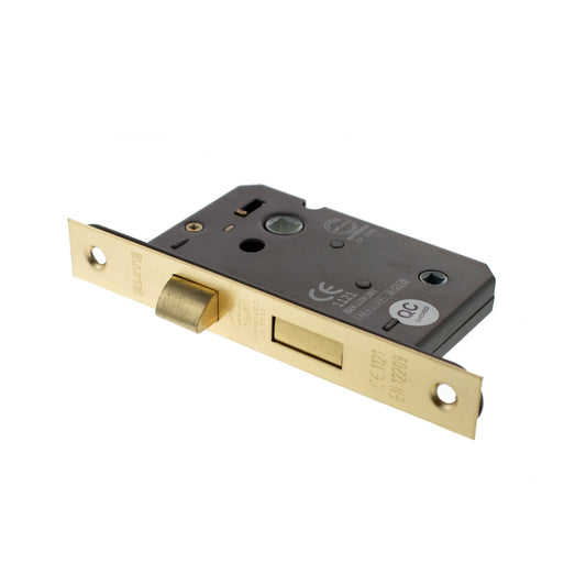 (3'') CE Bathroom Lock - Satin Brass