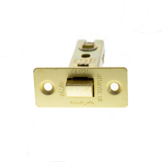 78mm (3'') Bolt Through Tubular Latch - Satin Brass
