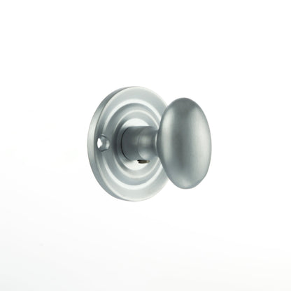 Old English WC Turn and Release Knob - Satin Chrome