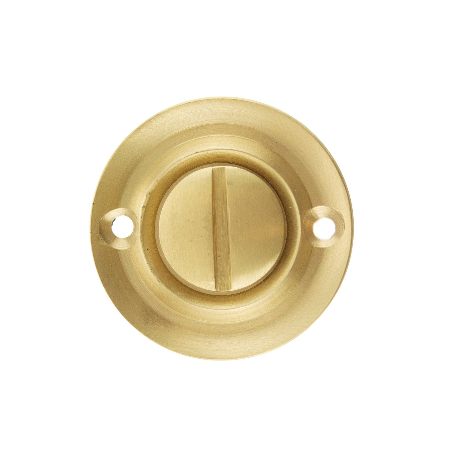 Old English WC Turn and Release Knob - Satin Brass