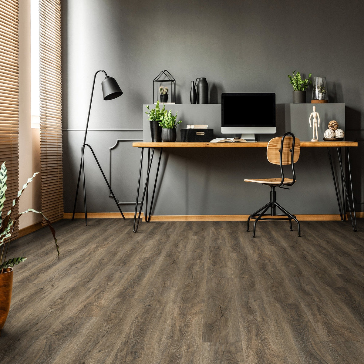Signature Oak - Impressive 6mm Rigid Core Vinyl Flooring (119788)