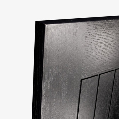 Black Internal Fully Finished Oak Farley 1 Light Offset Clear Glass Door (119798)