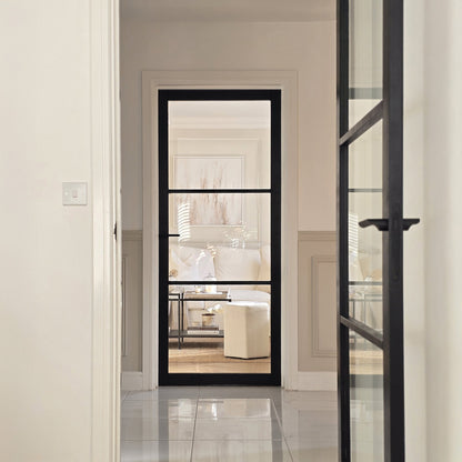 Internal Primed Industrial 2.0 Lifestyle 3 Light Clear Glass Door (119805)