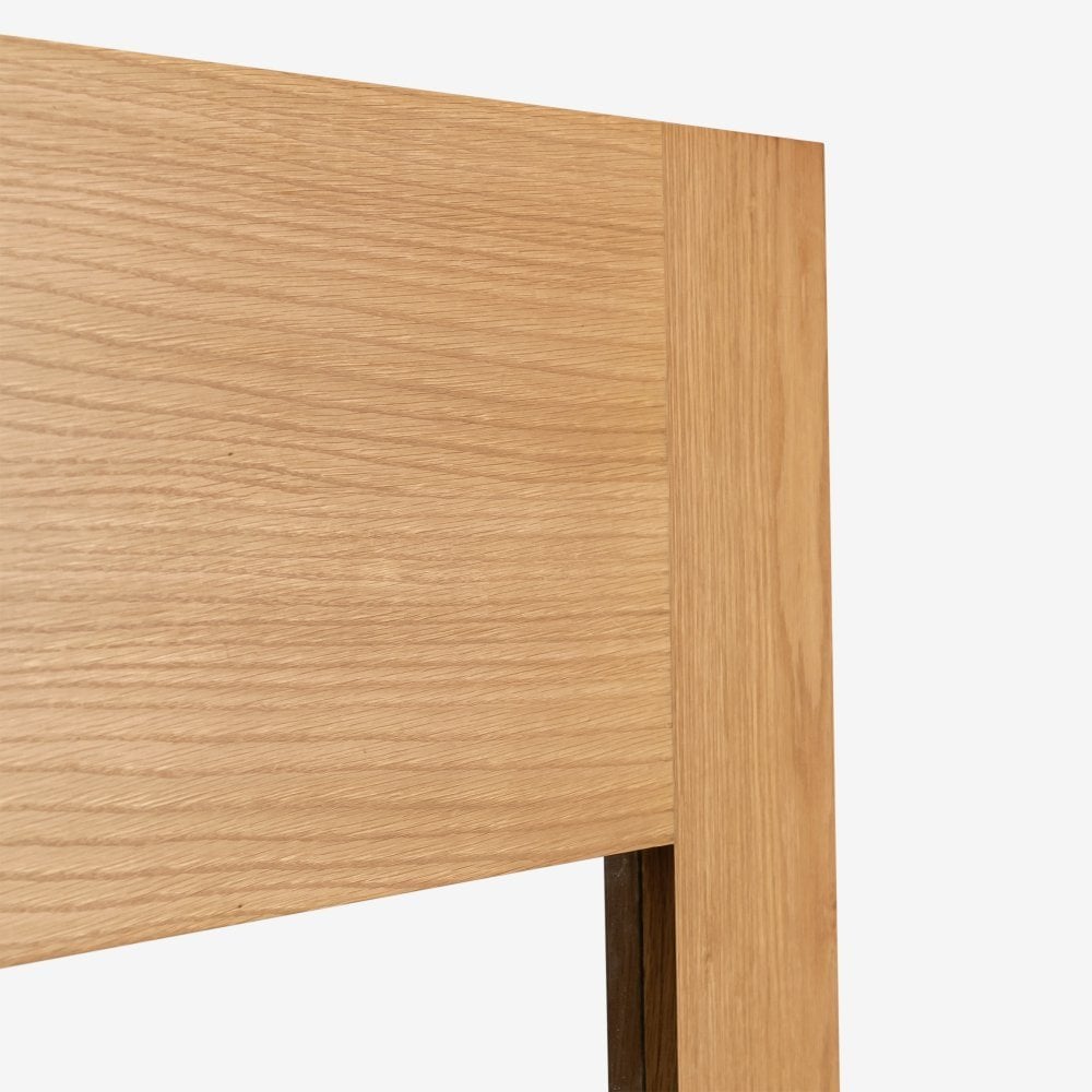 Oak Internal Fully Finished Edison 7 Panel 3 Light Clear Glass Made-to-Measure Door (120478)