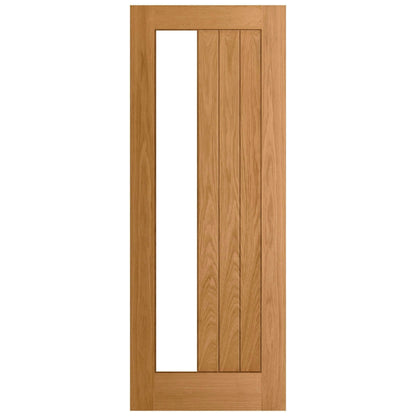 Oak Internal Fully Finished Farley 1 Light Clear Offset Glass Made-to-Measure Door (120480)