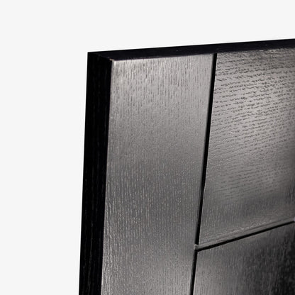 Black Internal Fully Finished Oak Parma 1 Light Clear Glass Made-to-Measure Door (120490)