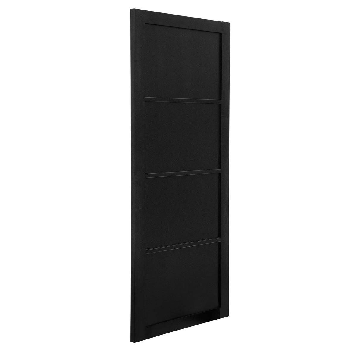 Black Internal Fully Finished Industrial Studio 4 Panel Made-to-Measure Door (120541)