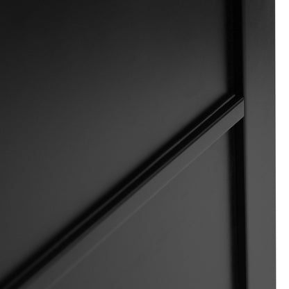 Black Internal Fully Finished Industrial Studio 4 Panel Made-to-Measure Door (120541)