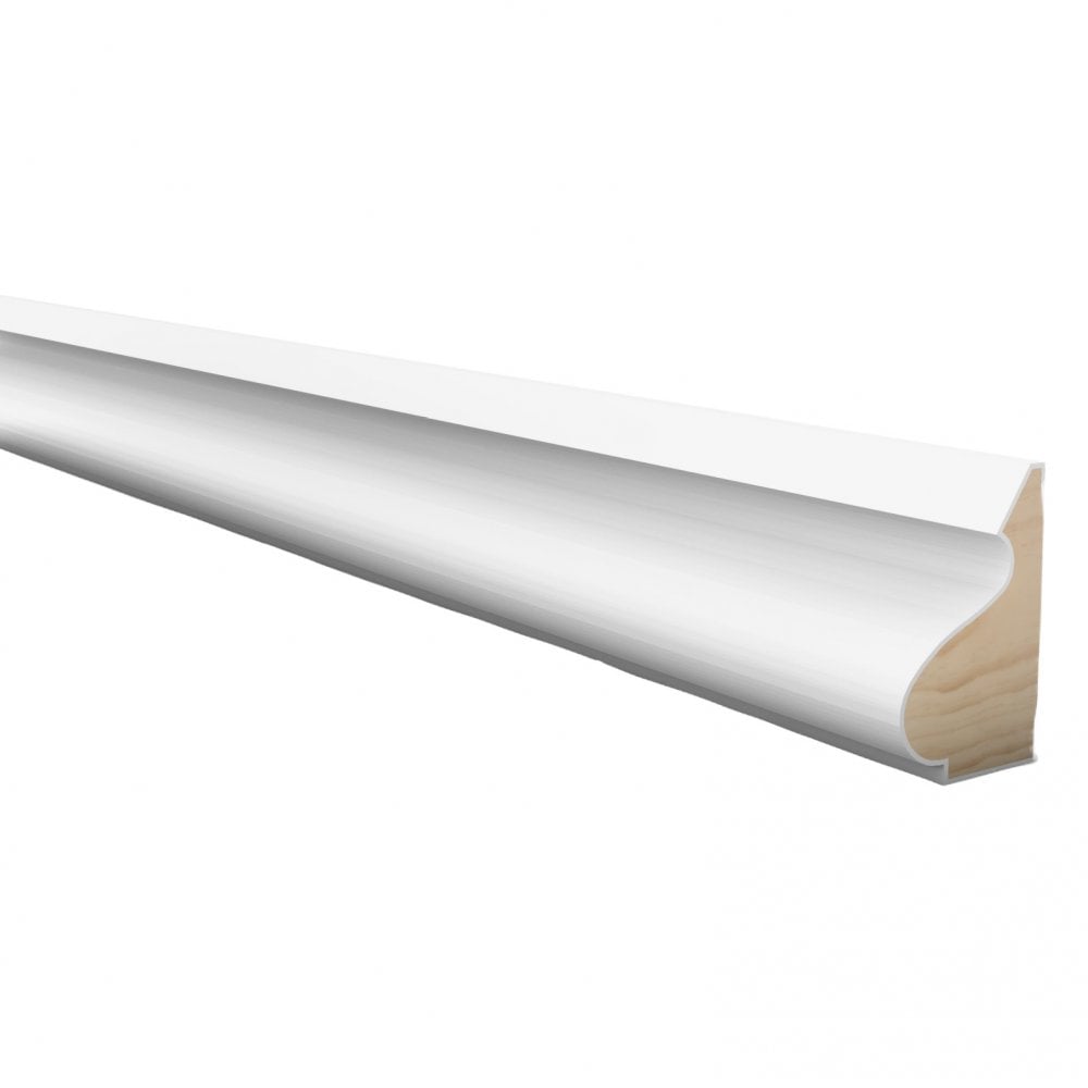 White - 2.4m Painted Base Cap Moulding (120093)