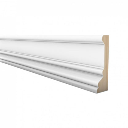 2.4m White Painted Decorative Moulding 18mm x 57mm
