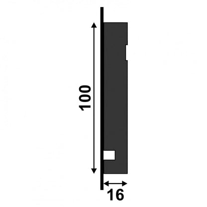 White - 2.4m Painted Wrapped Skirting Board (120111)