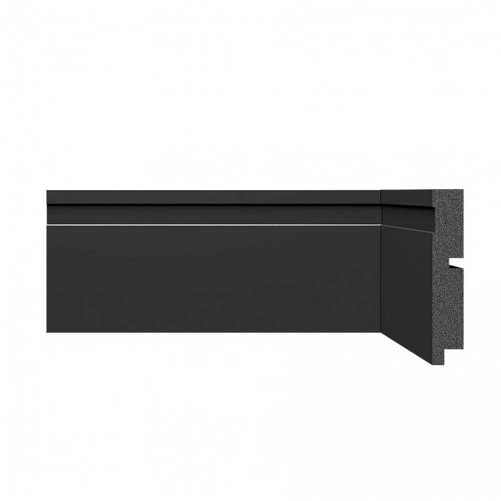 White - 2.4m Painted Wrapped Skirting Board (120111)