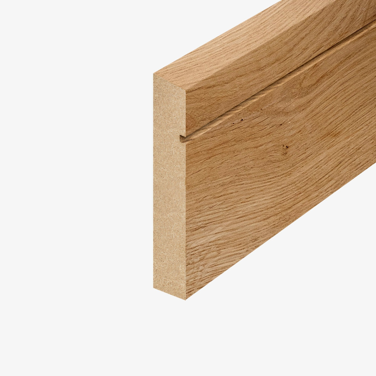 Oak Fully Finished 2.4m Grooved Shaker Skirting Board