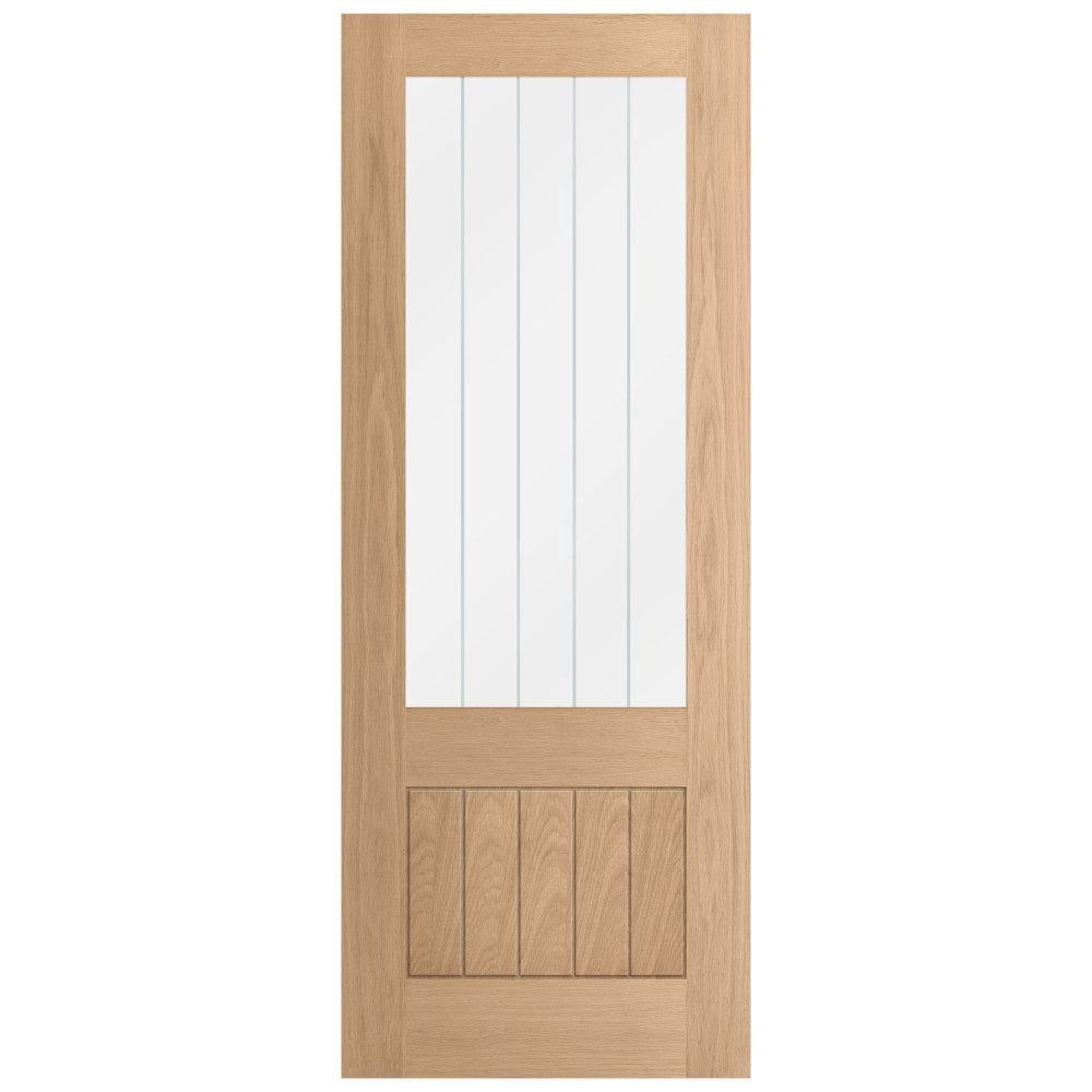 Internal Fully Finished LD Mexicano 1 Panel 1 Light Clear Decorative Glass Door (120357)