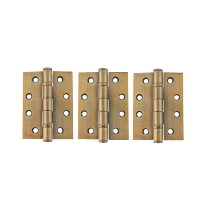 102mm (4) CE13 Fire Rated Ball Bearing Hinge Pair - Antique Brass
