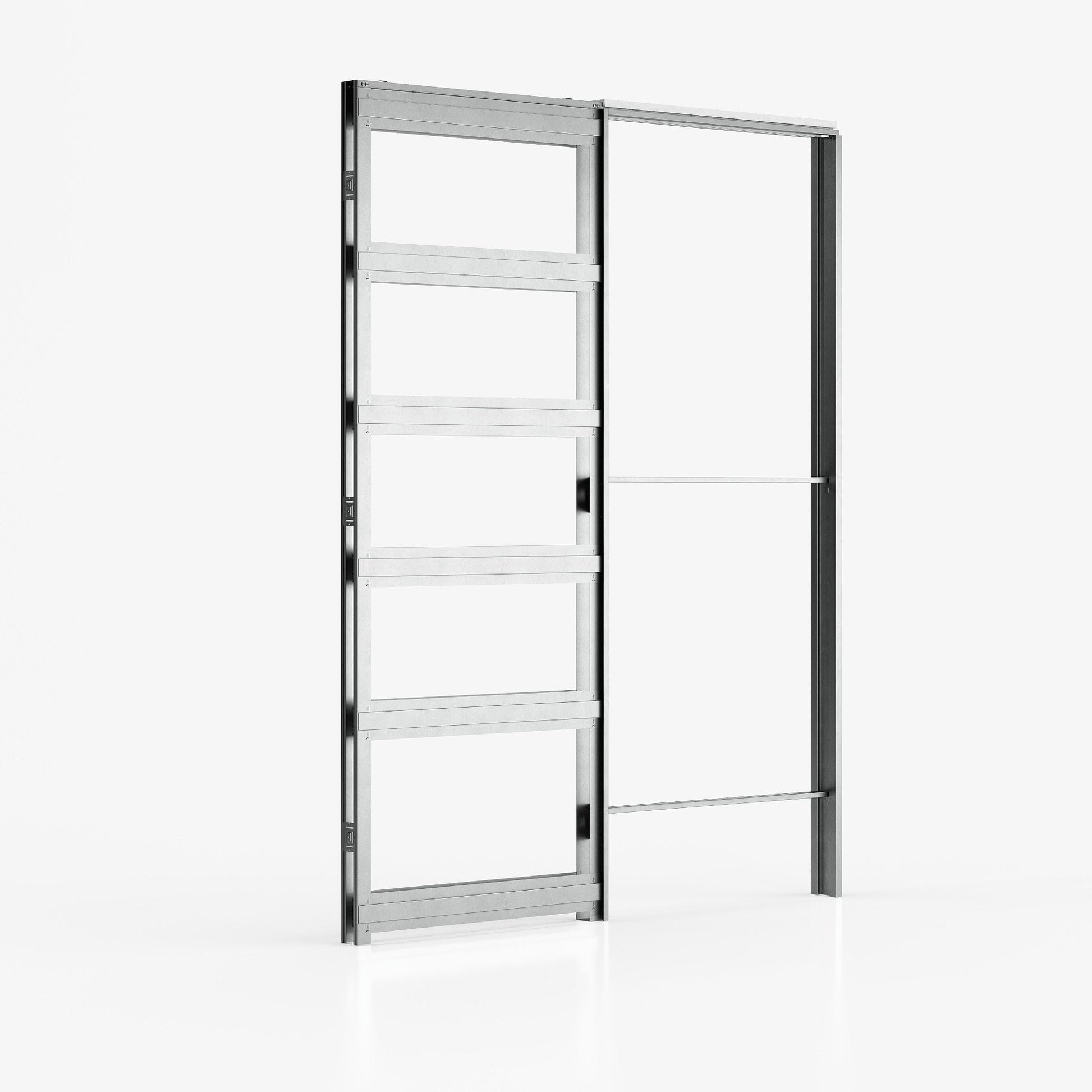 100mm Ermetika EvoKit Raw Wood Single Pocket Door System