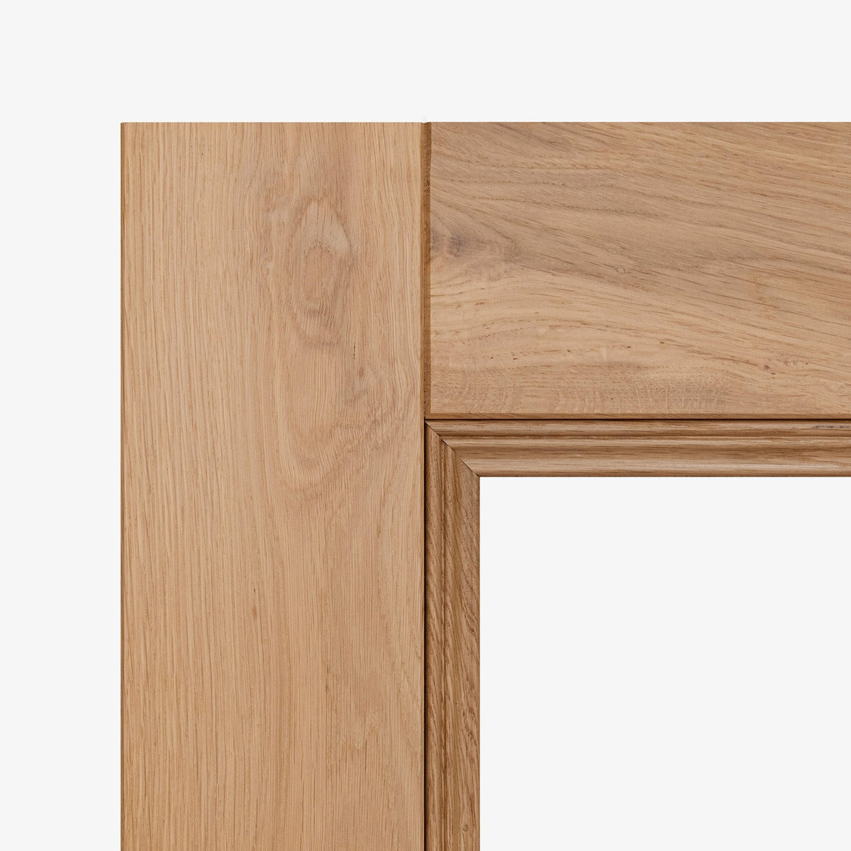 Internal Fully Finished Rustic Oak Victorian 2 Light Clear Glazed Door (118842)