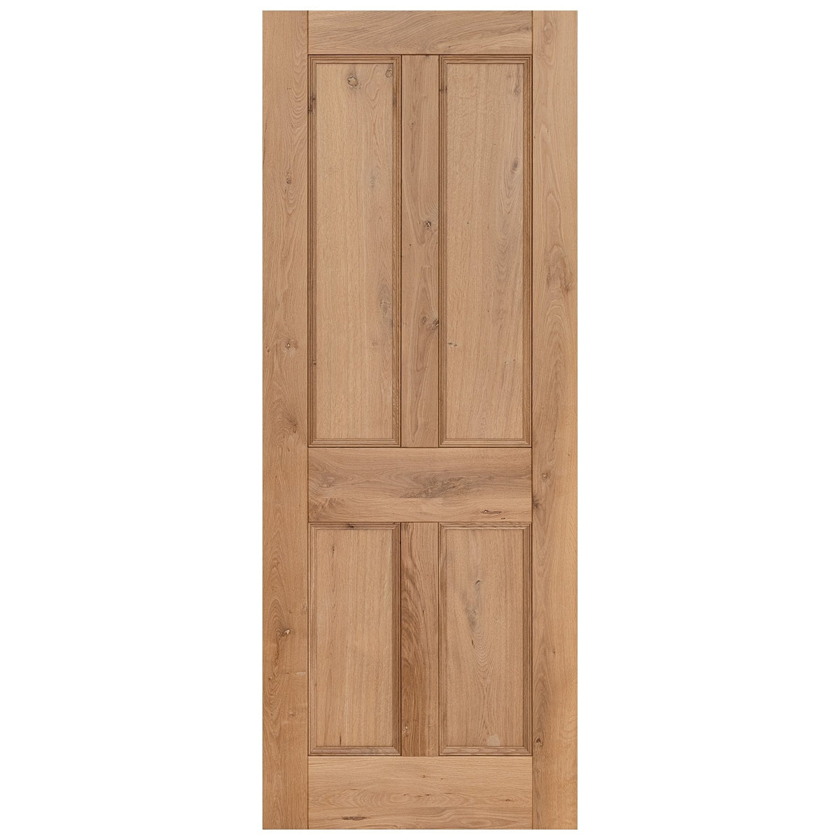 Rustic Oak Internal Fully Finished Victorian 4 Panel Door (118970)