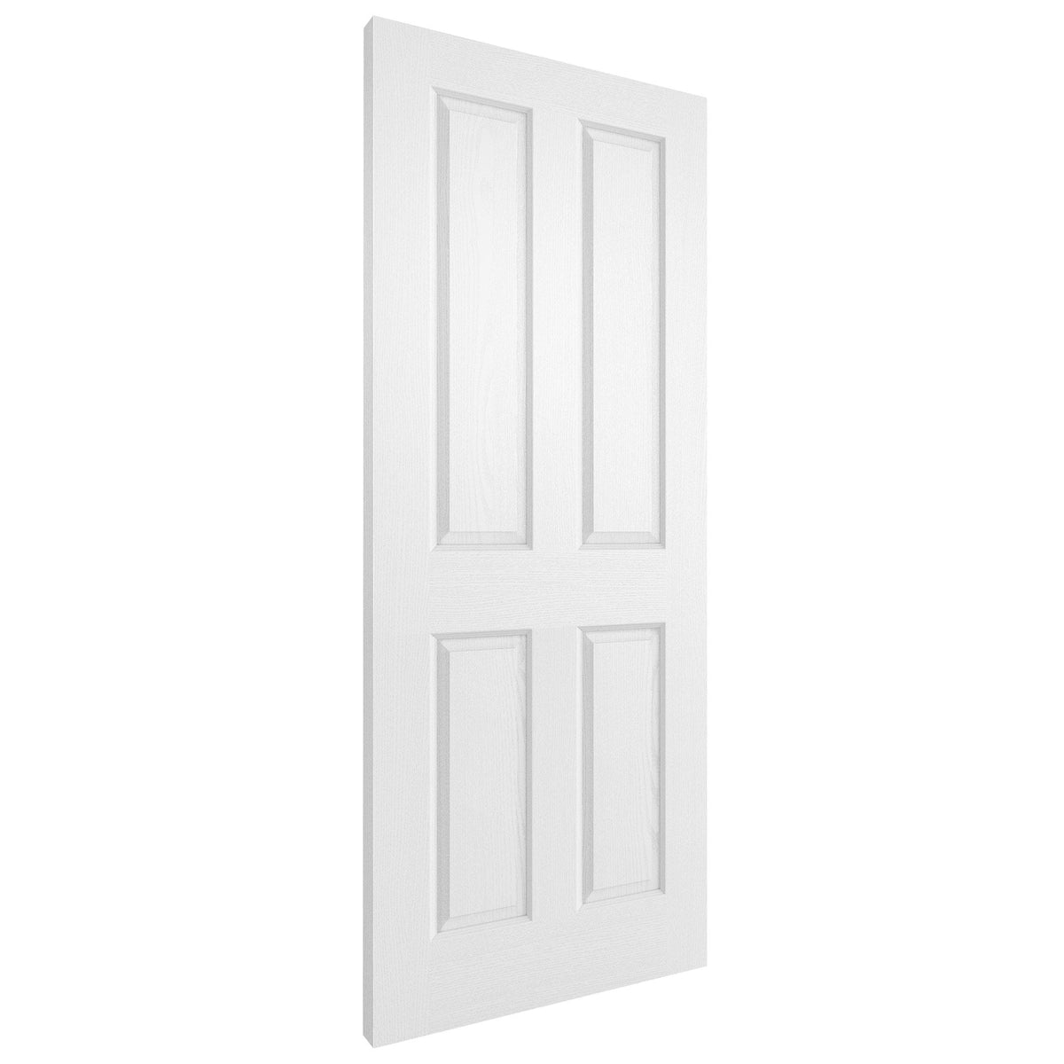 White Internal Primed Lifestyle Textured 4 Panel Square Top Door (118972)