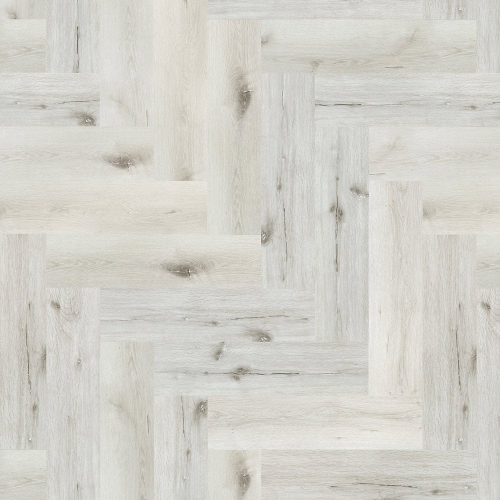 White Rock Oak - Lifestyle SPC Herringbone 5.5mm Rigid Core Vinyl Flooring (119019)