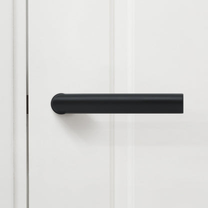 Studio Industrial Slim 102 Matt Black Lever Handle Pack with Magnetic Lock
