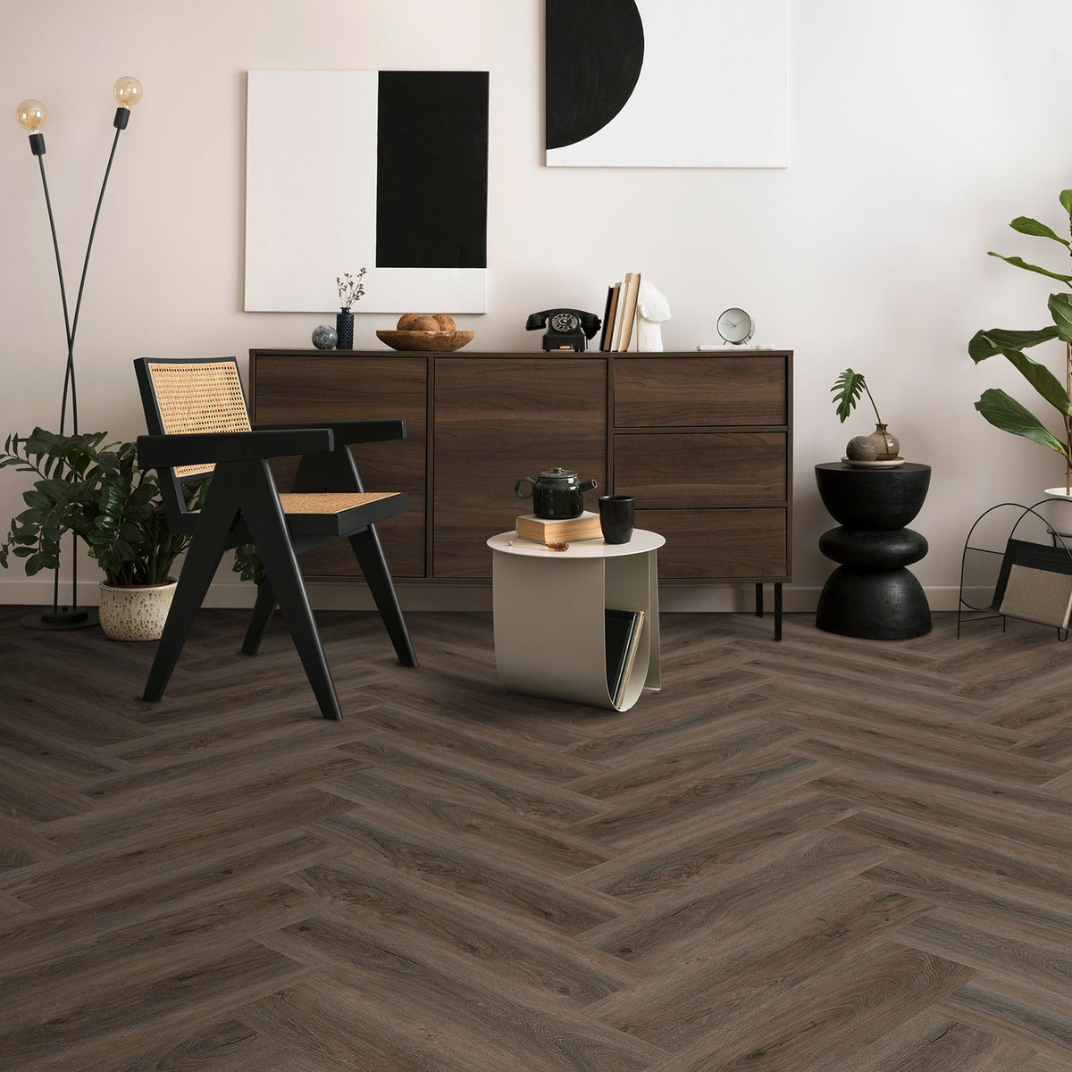New Forest Oak - Lifestyle SPC Herringbone 5.5mm Rigid Core Vinyl Flooring (119086)