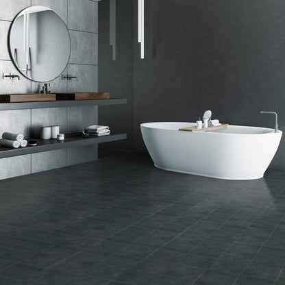 Dark Stone - Valm 1.5mm Self-Adhesive Vinyl Tile Flooring (119119)