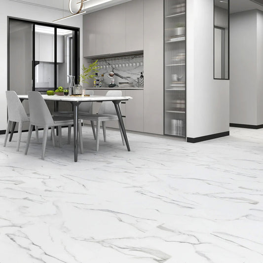 Arctic White Marble - Lifestyle Plus 5mm Rigid Core LVT Flooring