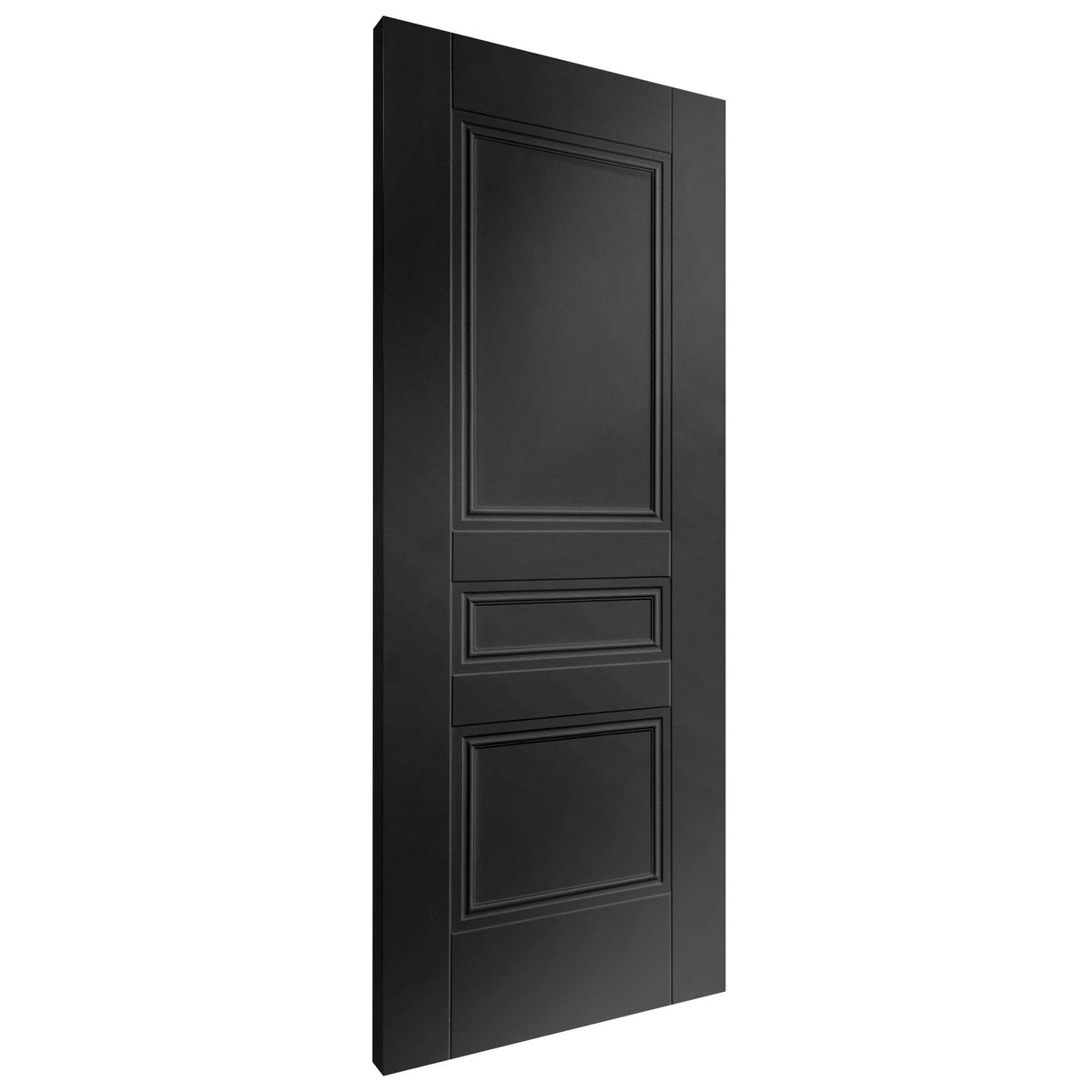 Black Fully Finished Internal Elegance Henley 3 Panel Made-to-Measure Door
