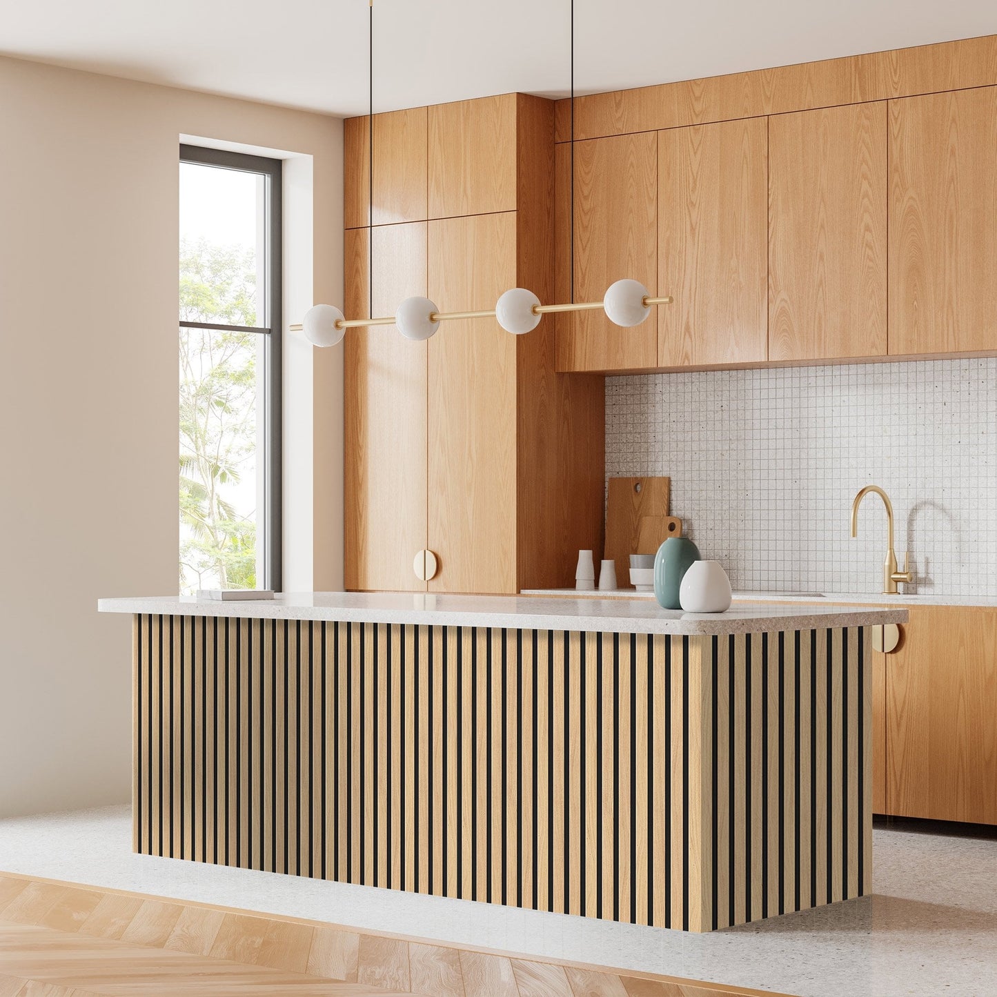 Oak - Elevation Acoustic Wall Panelling