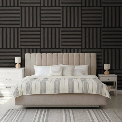 Dark Grey - Elevation Acoustic 20mm Fully Finished Wall Panelling
