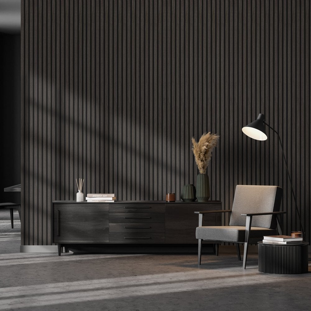 Dark Grey - Elevation Acoustic 20mm Fully Finished Wall Panelling