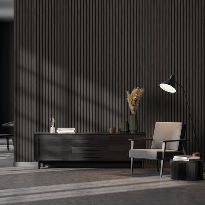 Dark Grey - Elevation Acoustic 20mm Fully Finished Wall Panelling