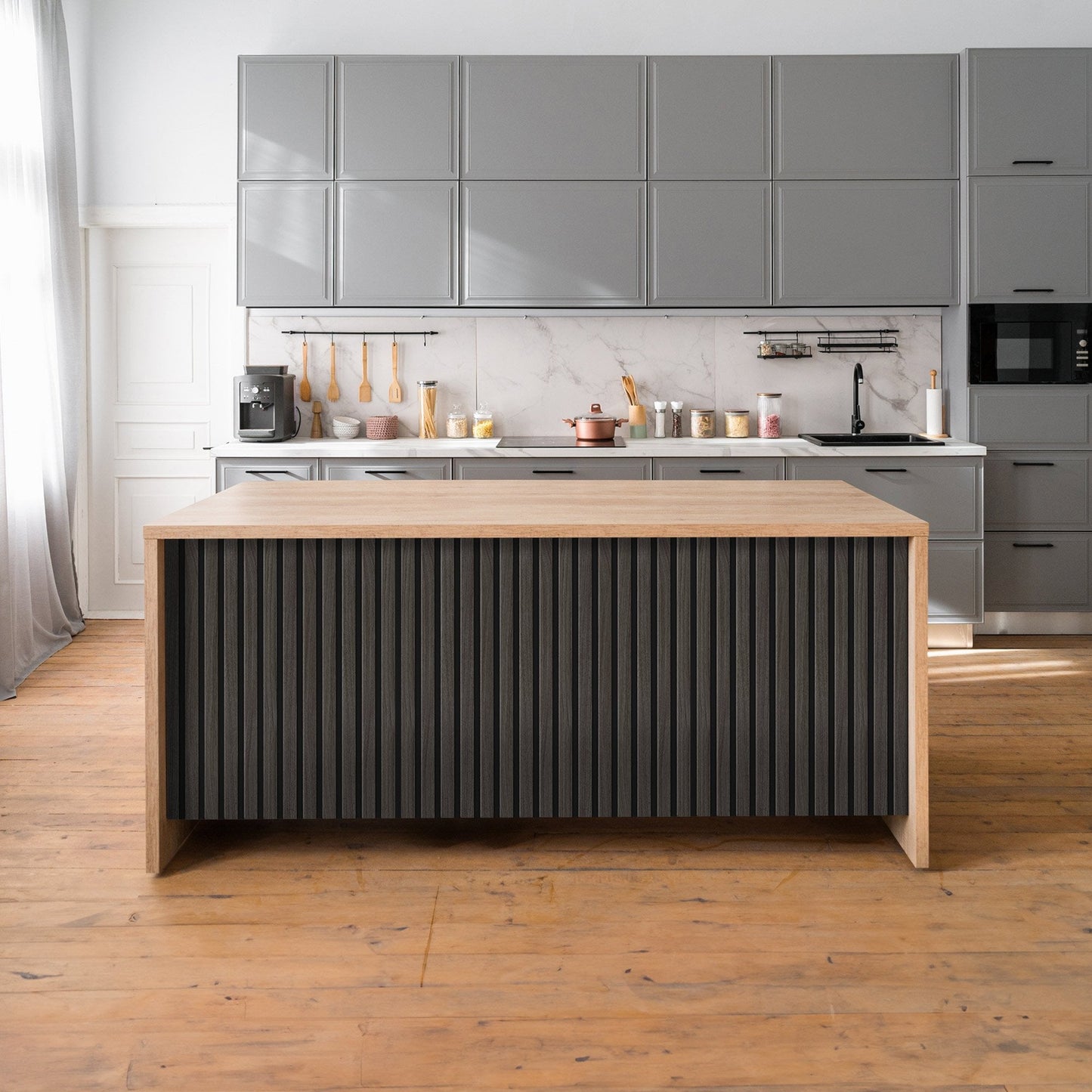 Dark Grey - Elevation Acoustic 20mm Fully Finished Wall Panelling