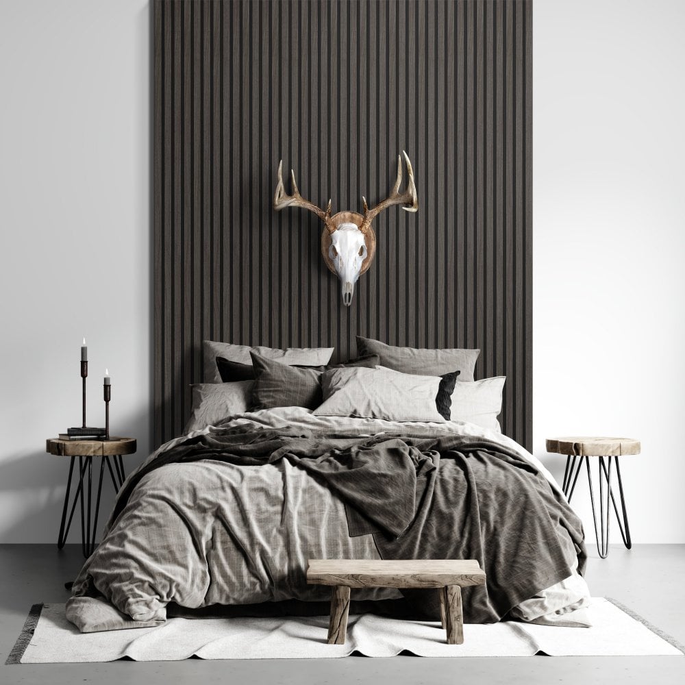 Dark Grey - Elevation Acoustic 20mm Fully Finished Wall Panelling