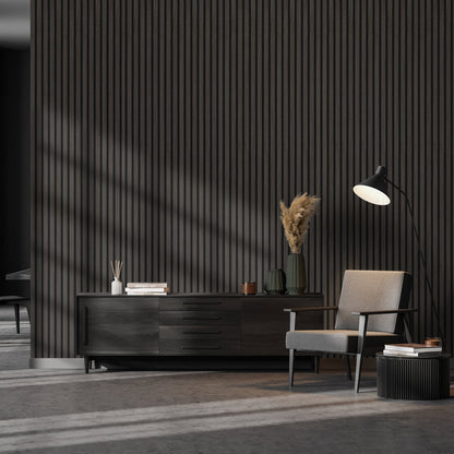Dark Grey - Elevation Acoustic 20mm Fully Finished Wall Panelling