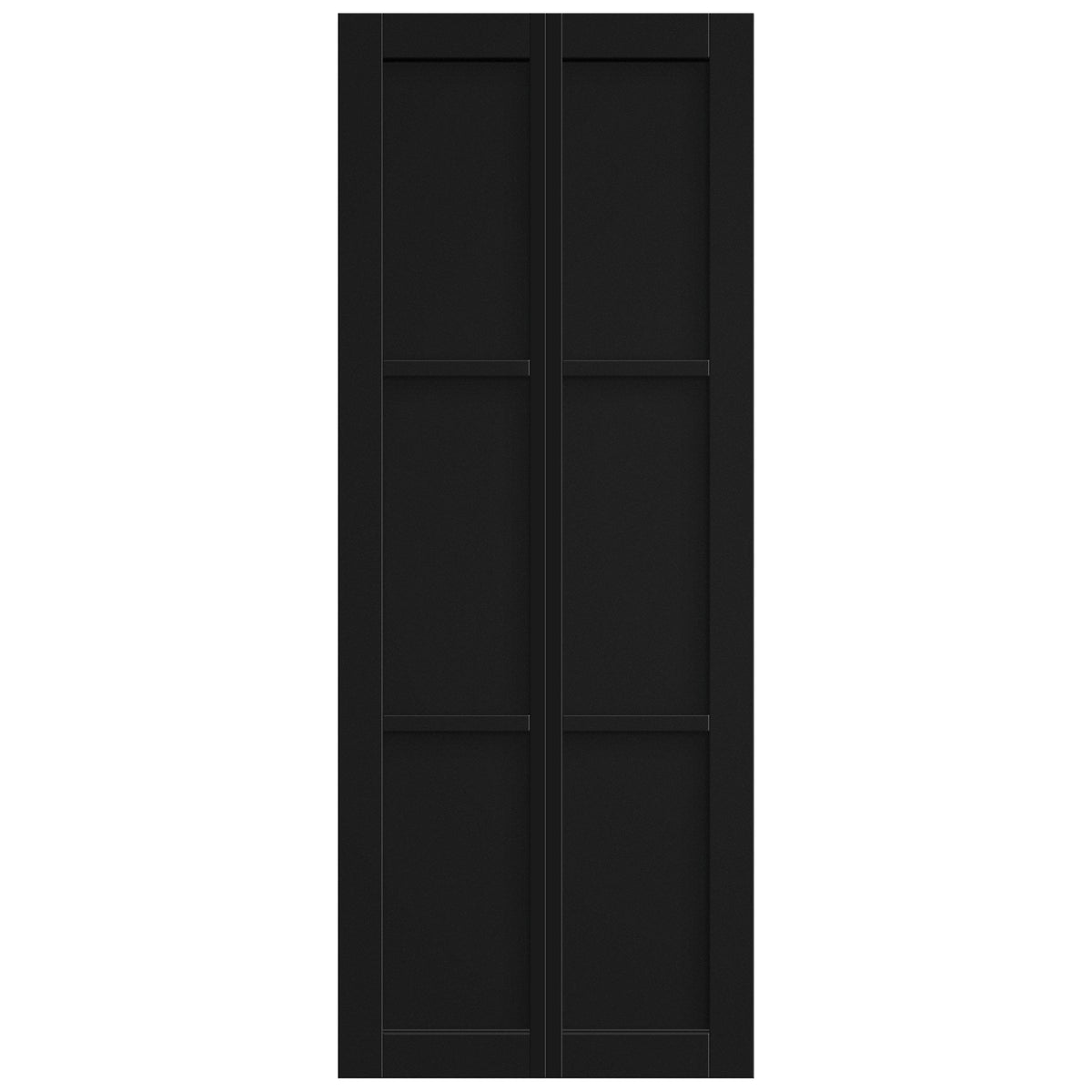 Black Internal Fully Finished Industrial 3 Panel Bi-fold Door (121174)