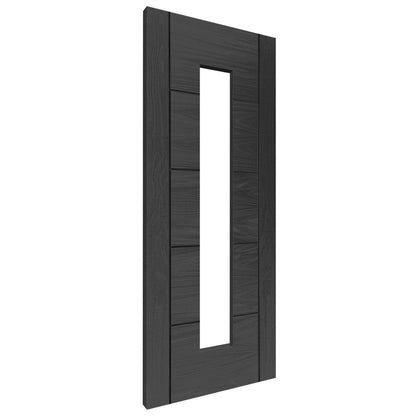 Ash Grey Internal Fully Finished Parma 1 Light Clear Glass Door