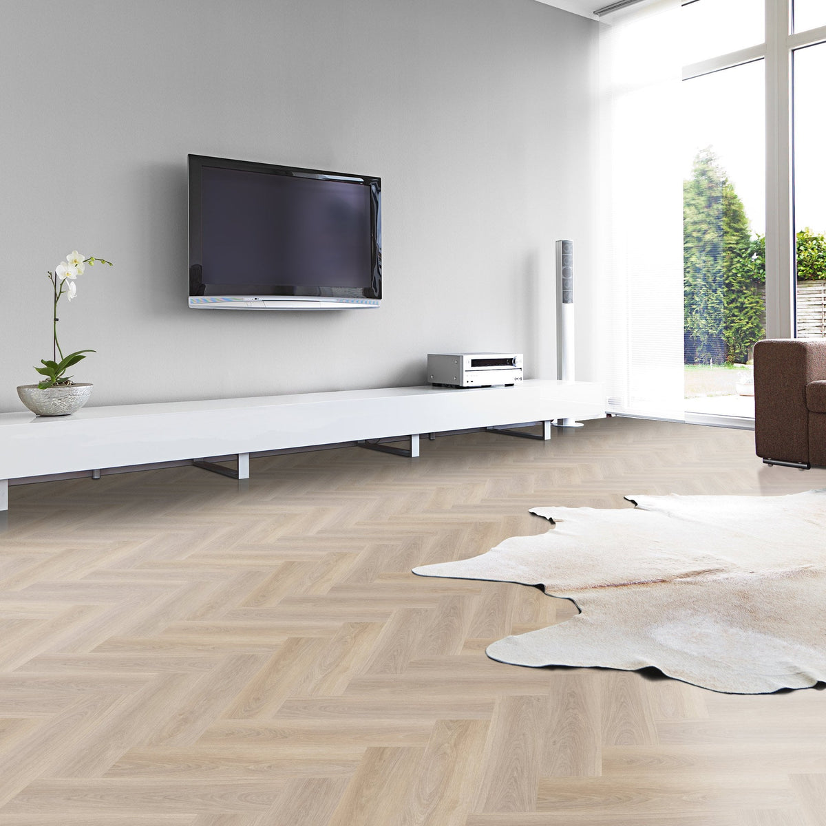 Lakeside Oak - Lifestyle SPC Herringbone 5.5mm Rigid Core Vinyl Flooring (119873)