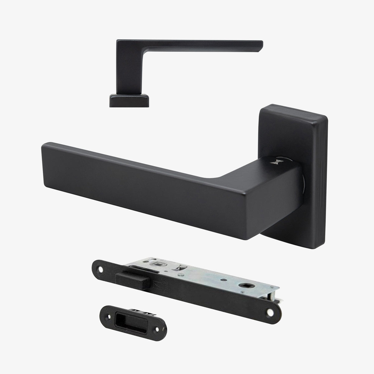 Studio Industrial Slim Square Lever on Backplate Handle Pack
