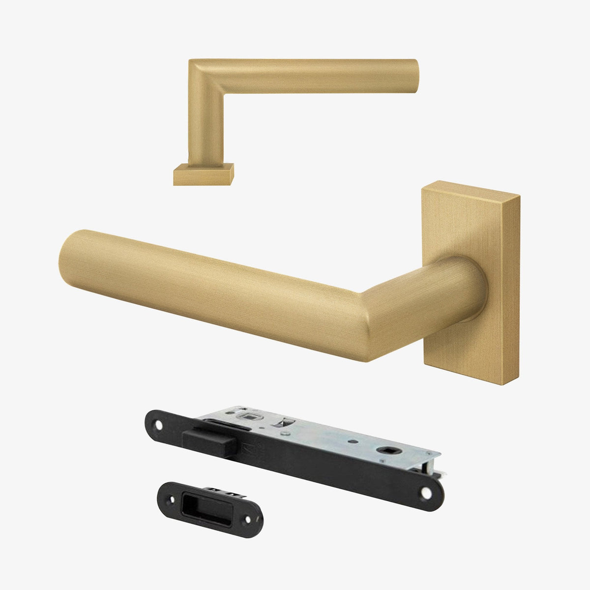 Studio Industrial Slim Round Lever on Backplate Handle Pack