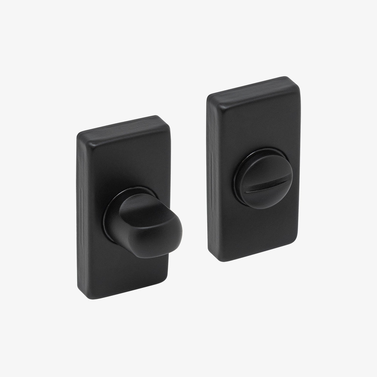 Studio Bathroom WC Turn and Release Lock - Matt Black